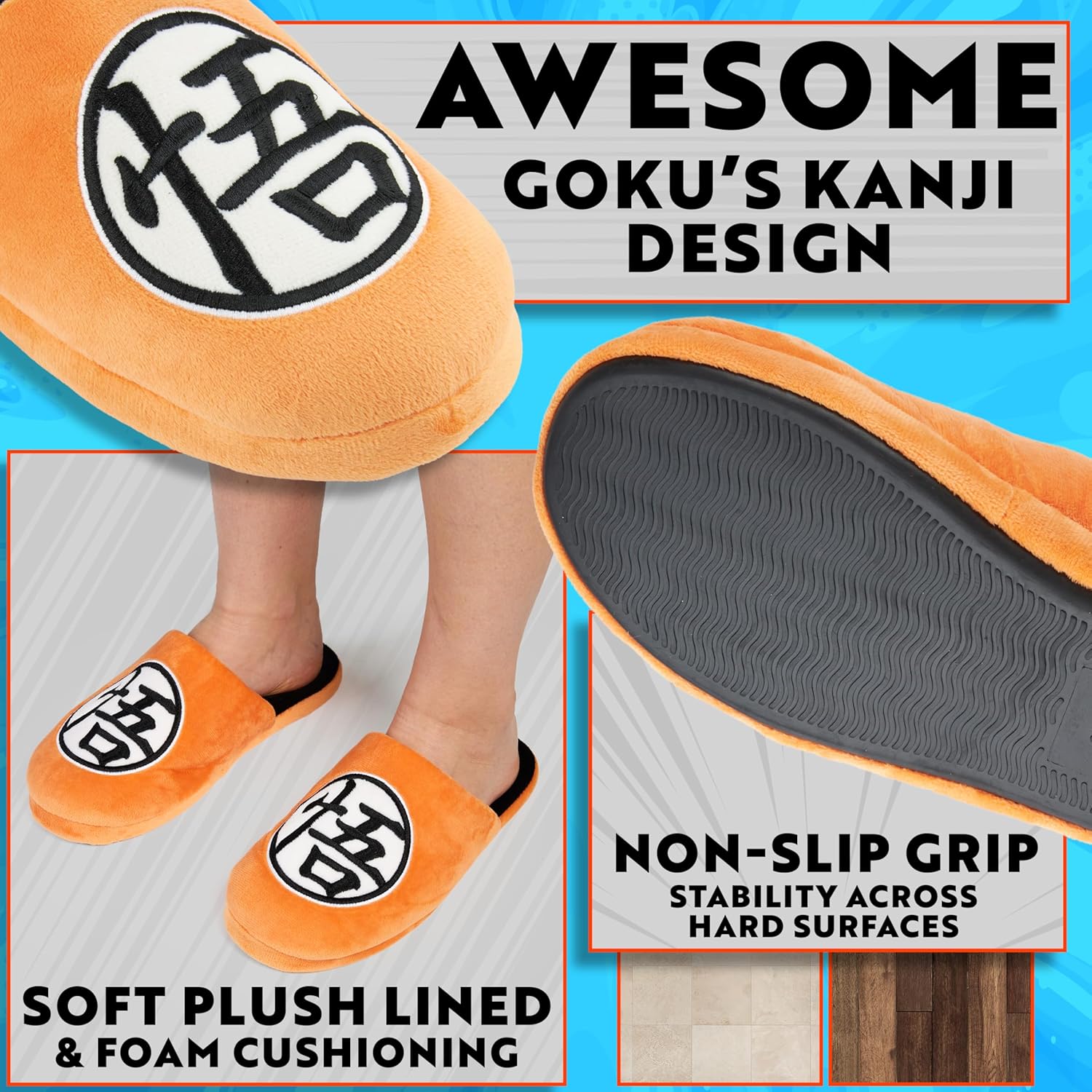 Get Trend Slippers for Men, Teens, Slip On Mules, Bedroom Slippers, Indoor Non Slip House Shoes, Anime Gifts for Men - Image 4