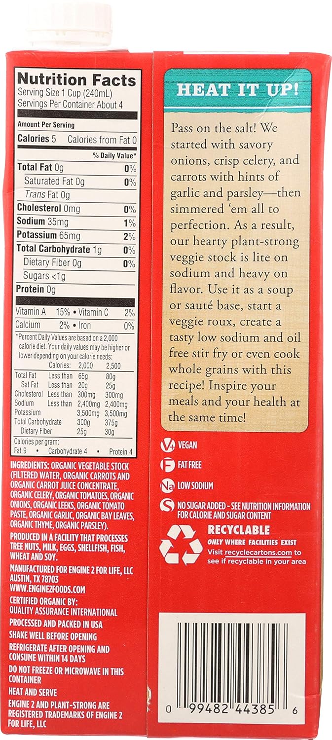 Engine 2, Organic Vegetable Stock, 32 fl oz
