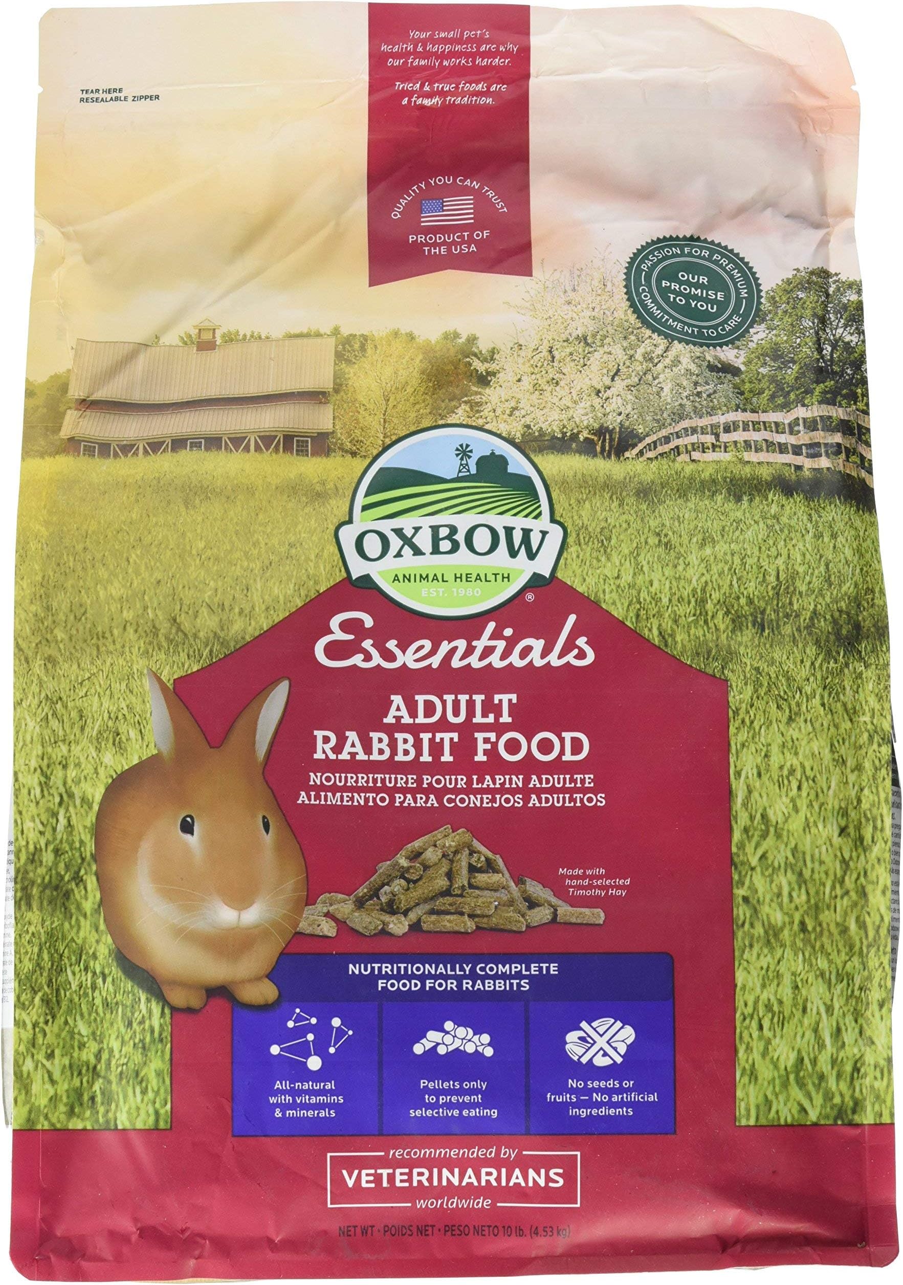 Oxbow Essentials Adult Rabbit Food - 10 lb.