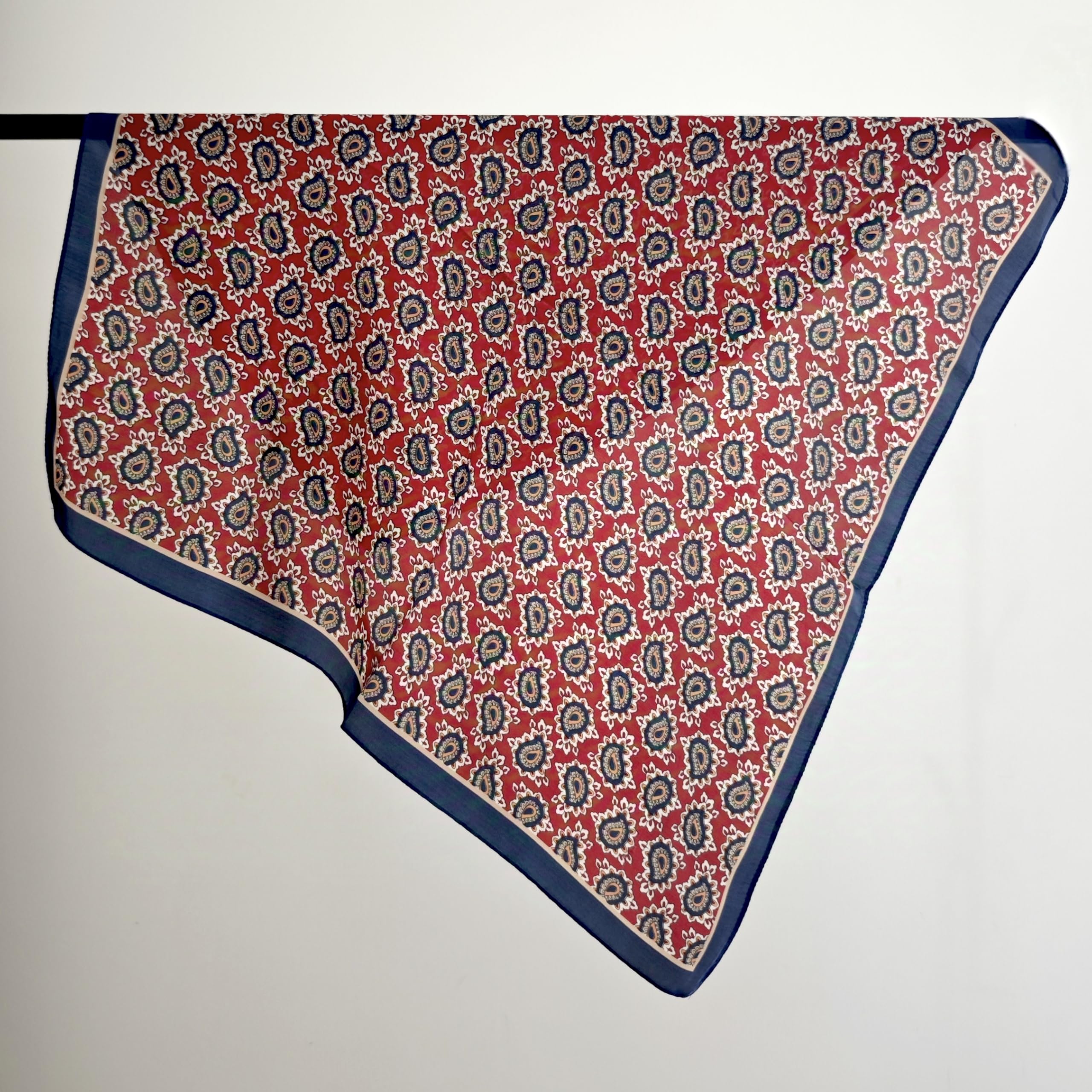 GIMIRO Kobiety 70 x 70 cm szalik symulowany jedwabny kwiaty szalik krawat pepitka bandana