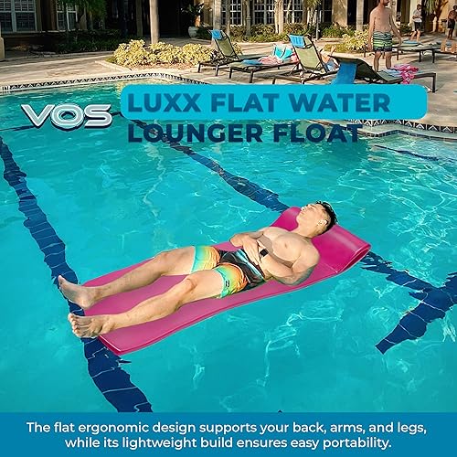 Miniatura 7 de VOS Dimpled Swimming Pool Lounger for Adults and Kids, Ultra Buoyant Water Floats for Pools, Beaches, Lakes, Water Parks, 72" x 26" x 1.5"
