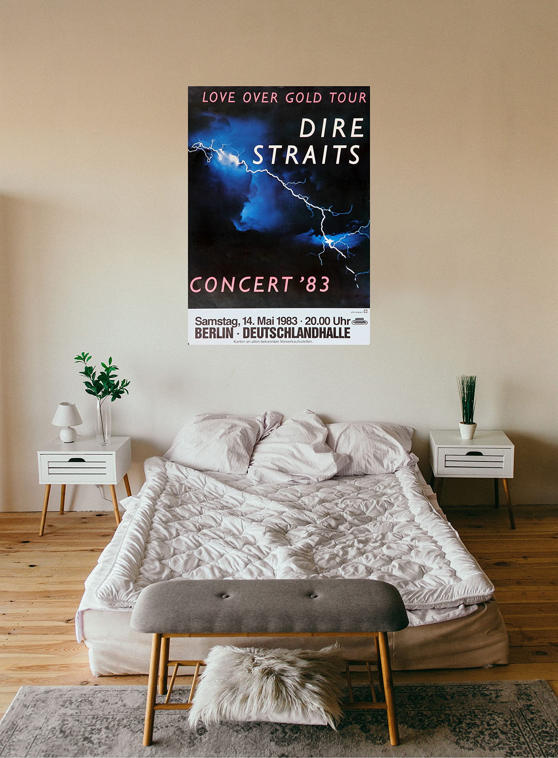 TheConcertPoster Dire Straits, Love Over Gold, Small tear on the right side, Berlin, 1983,