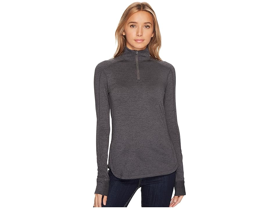 

Royal Robbins Long Distance 1/4 Zip (Obsidian) Women's Long Sleeve Pullover