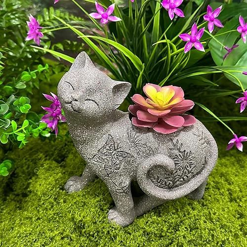 Miniatura 13 de Maceta, macetas para exteriores, decoración de césped y jardín, maceta con orificio de drenaje, macetas para cactus y plantas de aire