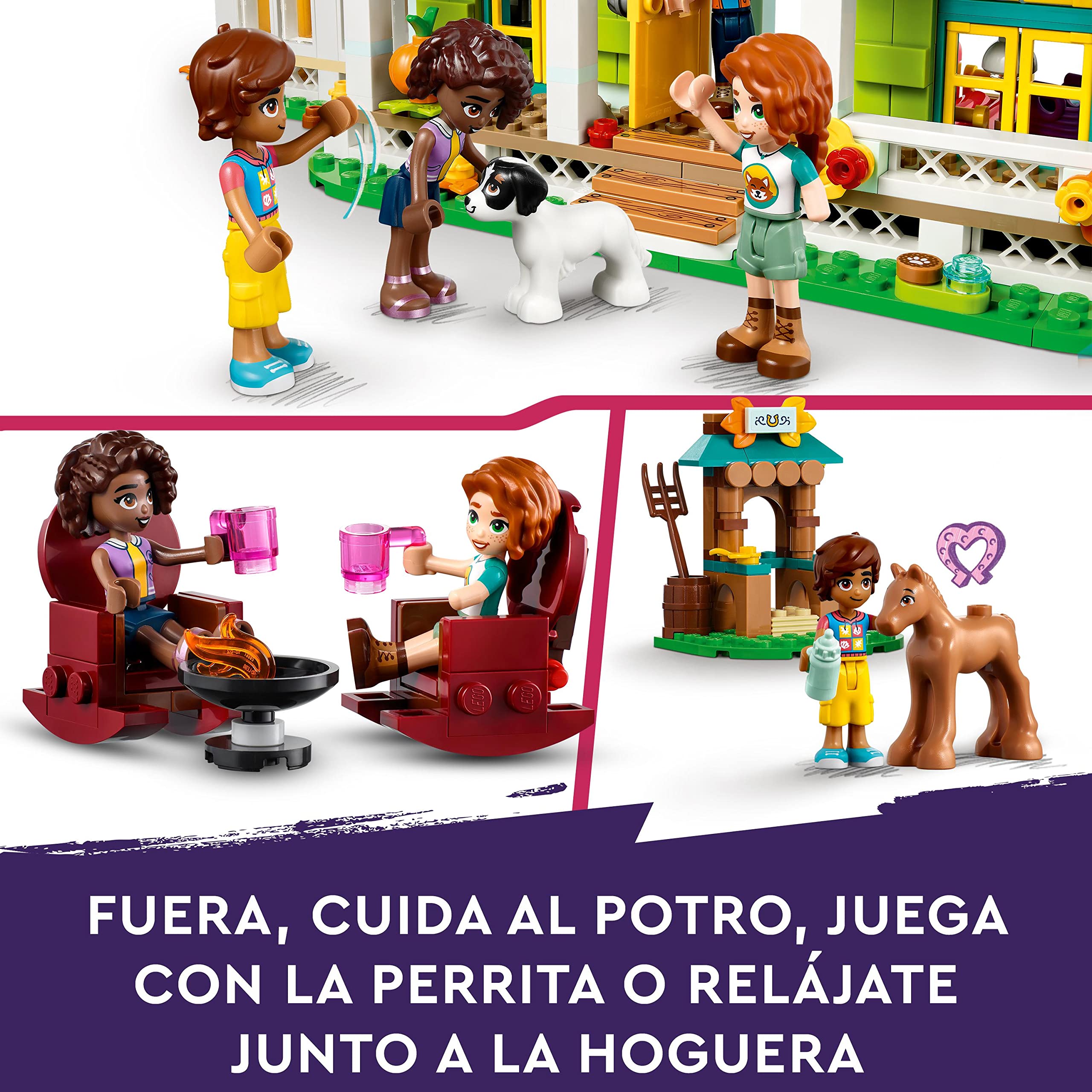 LEGO Friends Casa de Autumn, Casa de Muñecas con Accesorios, Juguete para Niñas y Niños de 7 Años, Figuras de Animales de Juguete y Mini Muñeca MIA, Personajes 2023 41730