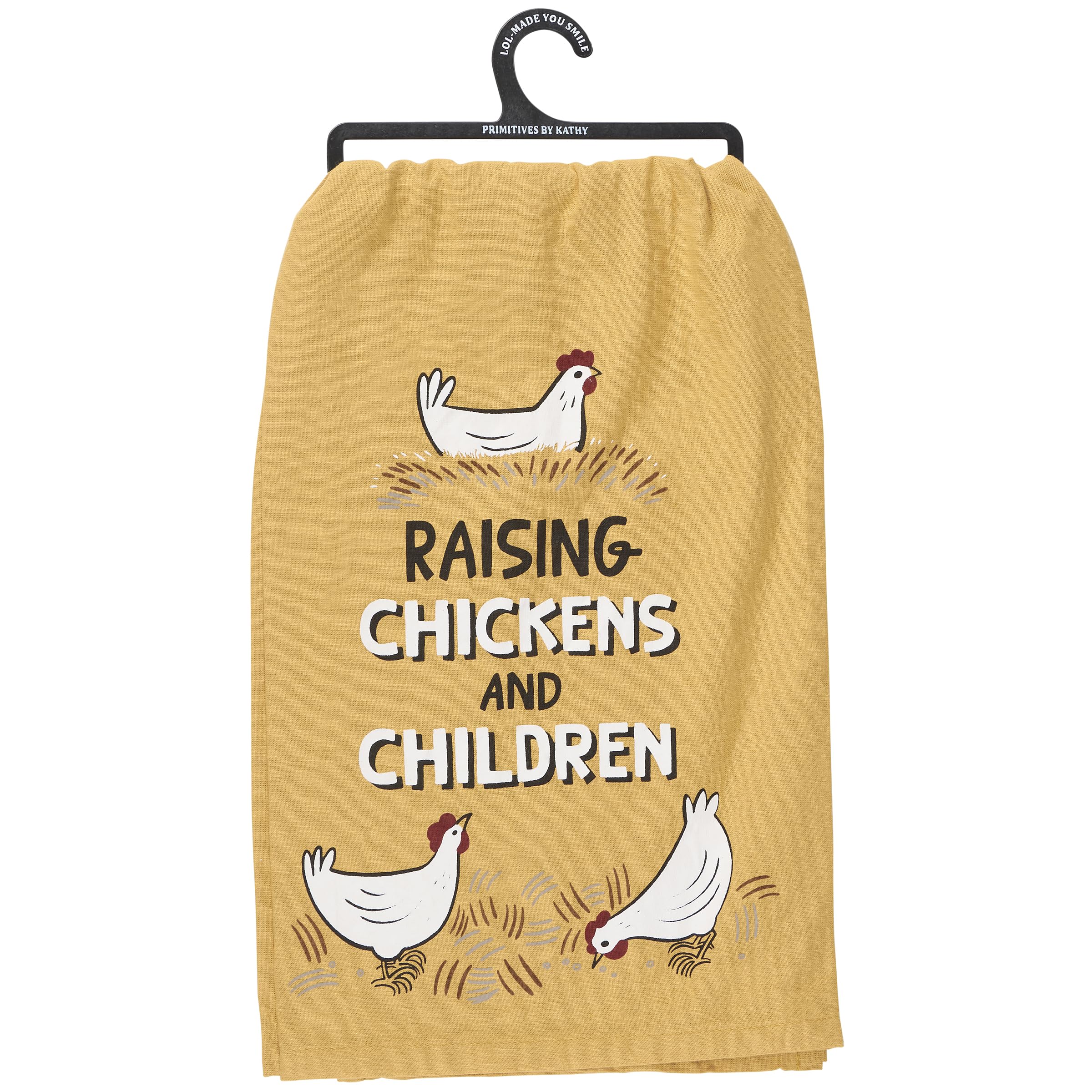 Toalla de cocina Raising Chickens Primitives by Kathy, paño textil texturizado de alta calidad