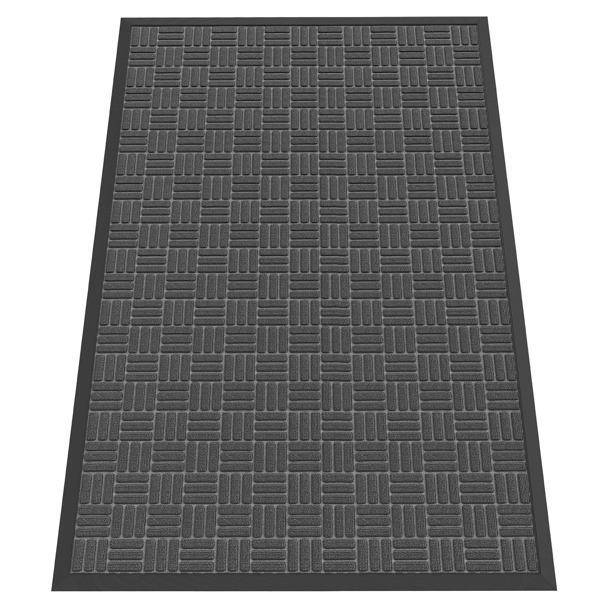 Black Doormat - 5'x3' Indoor Outdoor Entry Mat -30