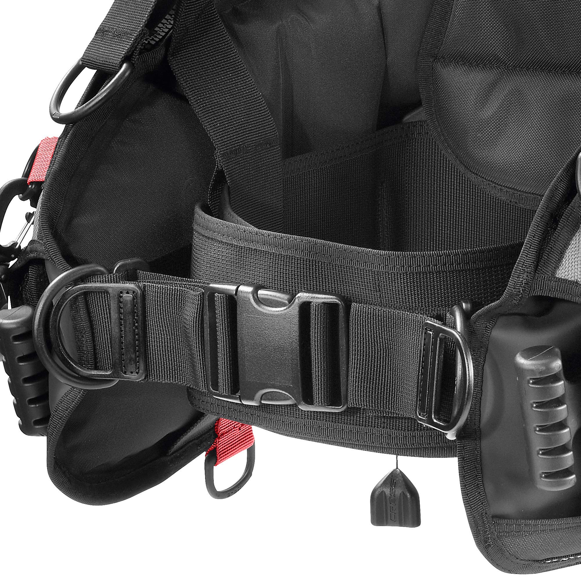 Cressi R1 Weight with Integrated BCD, Black/Grey/Red, X-Large