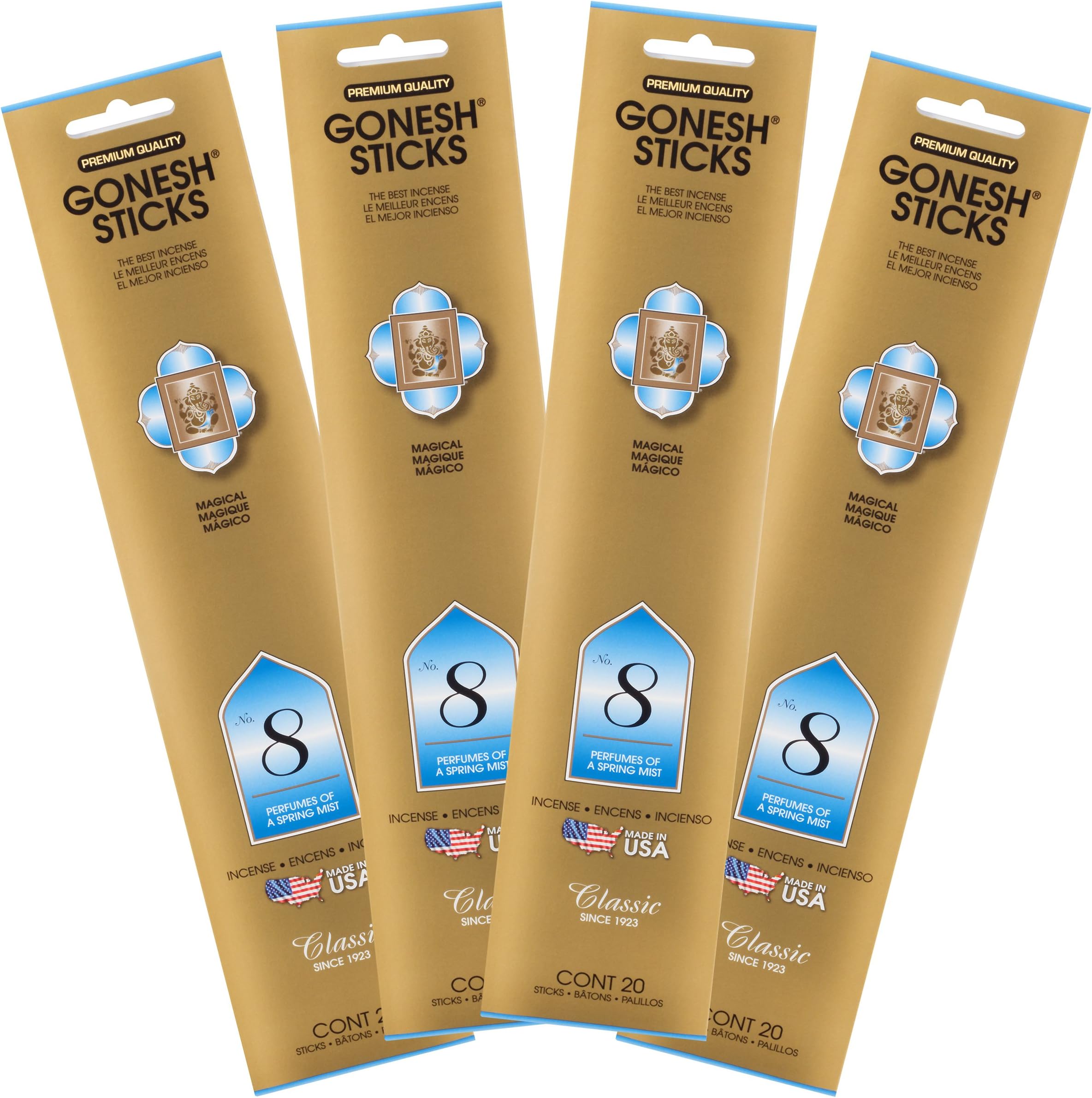 #8 4 Pack- Classic Incense by GONESH