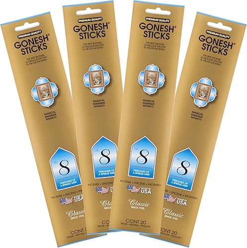 Gonesh Incienso clásico #8 - Paquete de 4