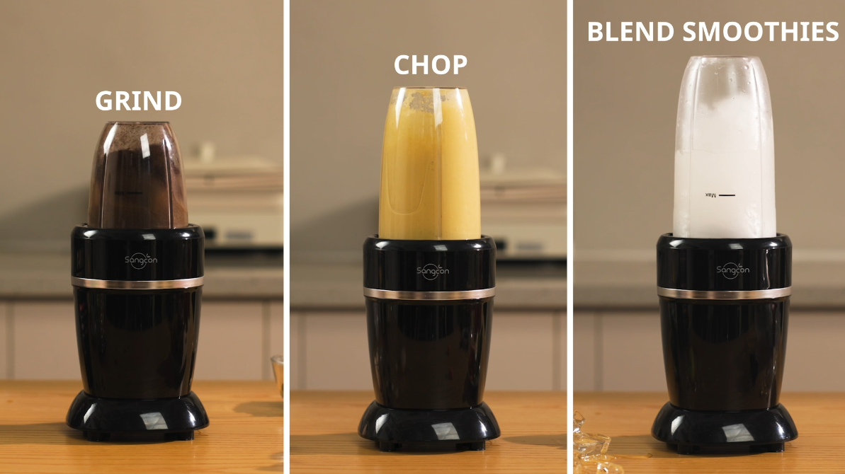 Amazon.com: Sangcon 1000W Smoothie Blender for Kitchen, Blenders