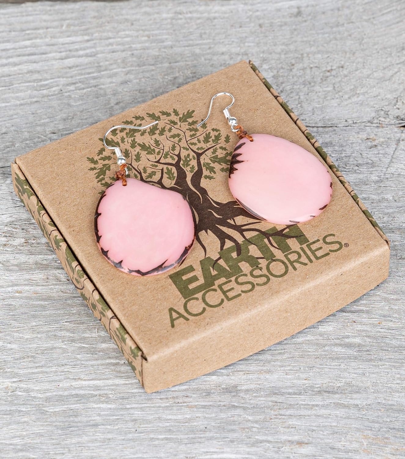 Earth Accessories Boho Earrings for Women | Colorful Drop Dangle Earrings | Tagua Nut, Surgical Stainless Steel | Eco-Friendly - Image 4