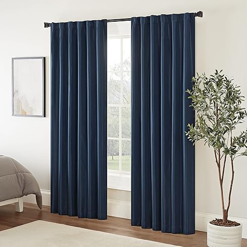 Miniatura 13 de Cortinas opacas Eclipse Fresno, 52 x 84 pulgadas, Poliéster, Trigo, 63 Trigo,Negro,Gris antracita,Azul