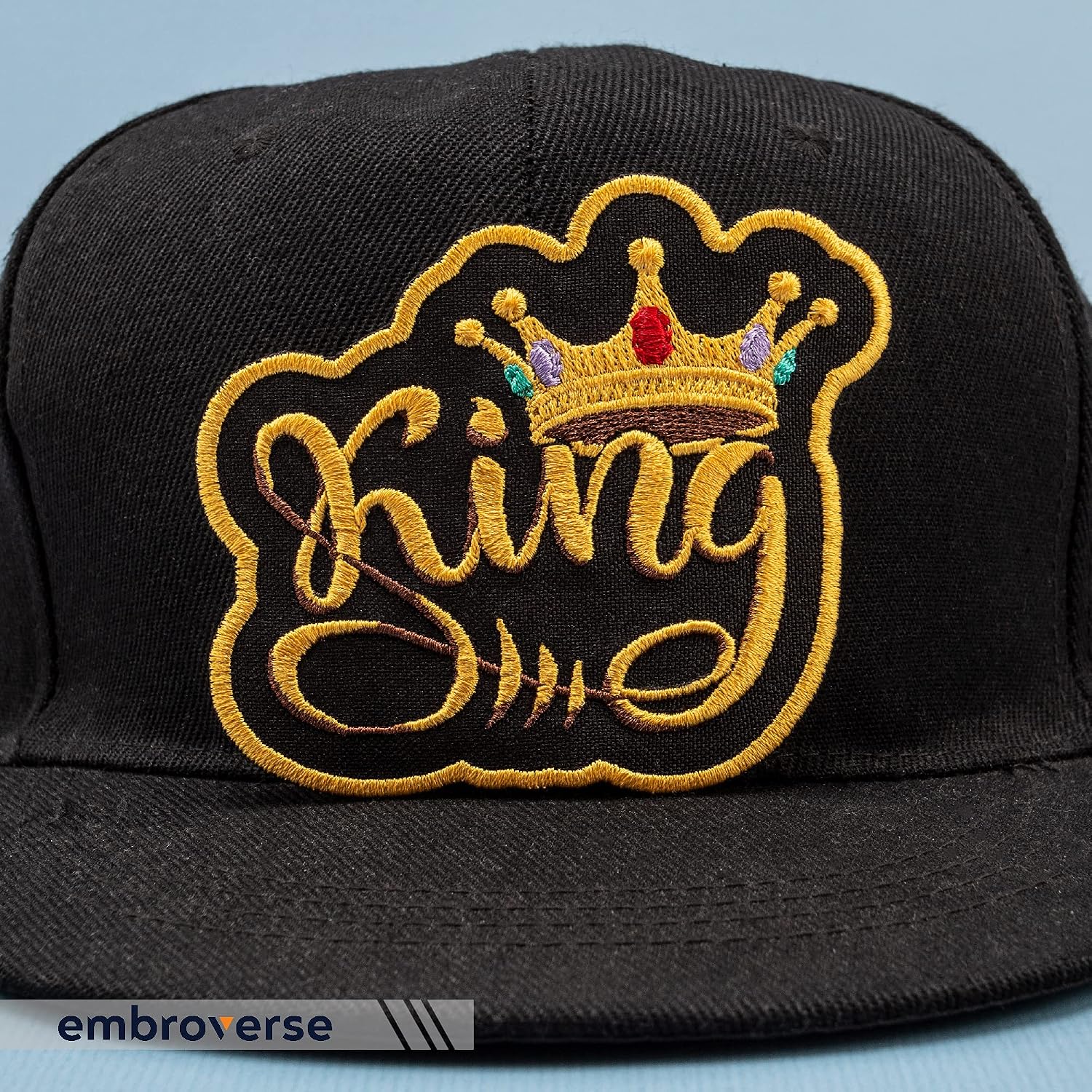 EMBROVERSE King Patch, Embroidered Iron-On Crown Royal Empowerment image 3