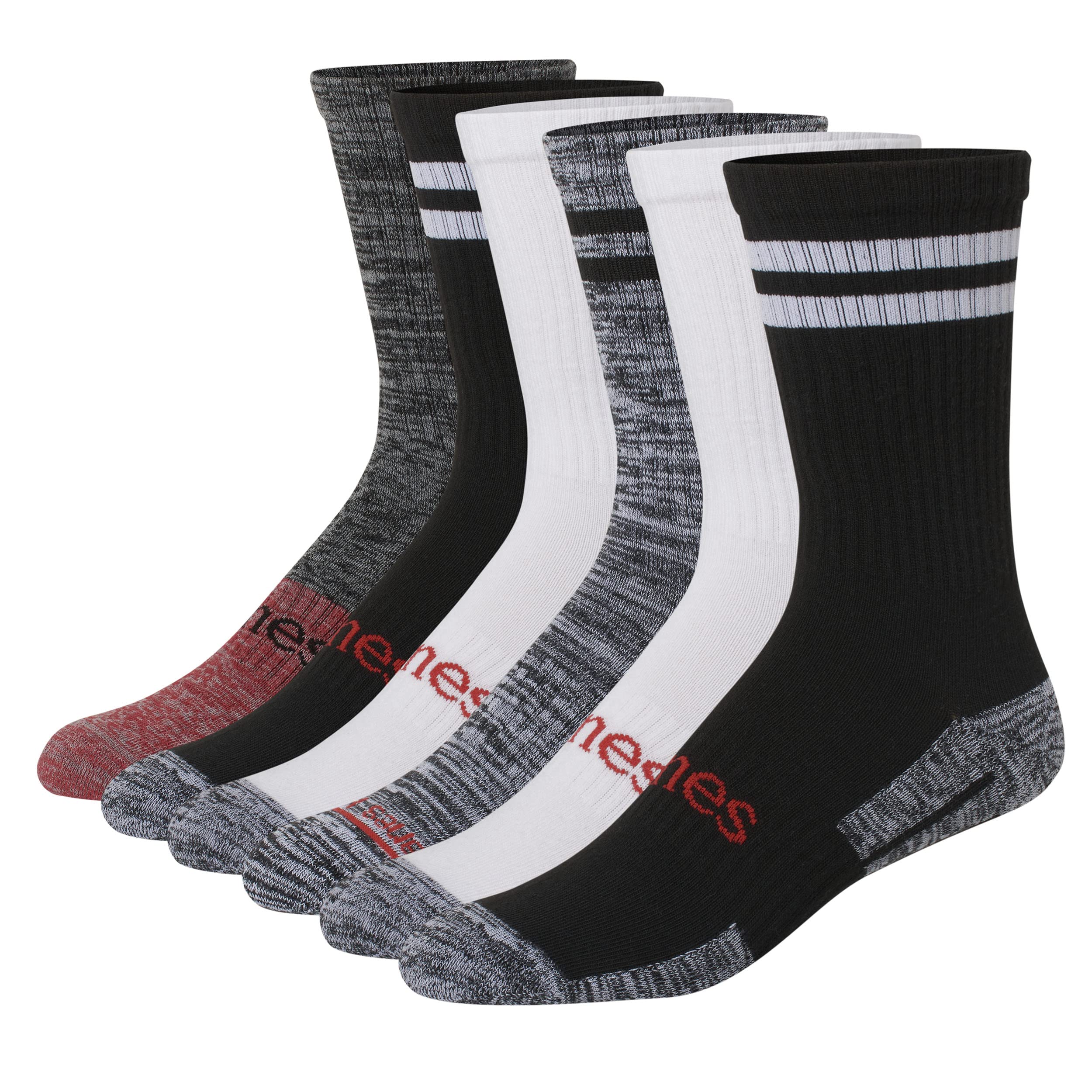 Hanes Ultimate Originals Crew Calcetines invisibles tobilleros de hombre