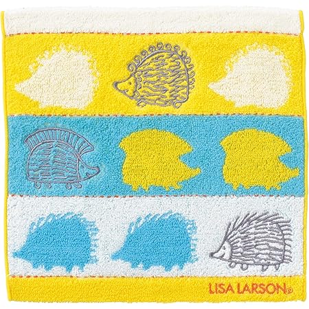 Amazon Co Jp 丸眞 ハンドタオル Lisa Larson リサ ラーソン ハリネズミ 25 25cm ハリネズミシルエット ホーム キッチン