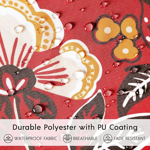 Miniatura 3 de Phantoscope Paquete de 2 fundas de cojín decorativas para interiores y exteriores, impermeables, a rayas, florales, para patio, sofá, tienda de