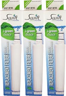 Swift Green Filters SGF-W10 Compatible Refrigerator Water Filter for 4396701, EDR6D1, FILTER 6, 46-9915, CLCH125, EFF-6001A,3-Pack,White