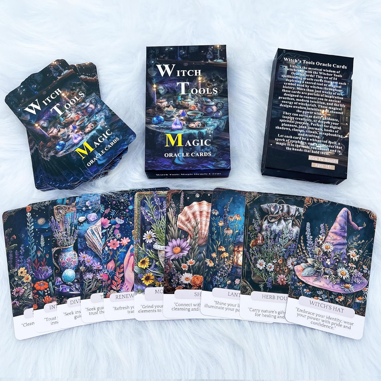 Witch Tools Magic Oracle Card: Fortune Teller Oracle Cards for Beginners, Uncover The Mysterious Wisdom of Witchcraft with The Help of Sacred Tools or Magical Symbols, gain Guidance and Inspiration