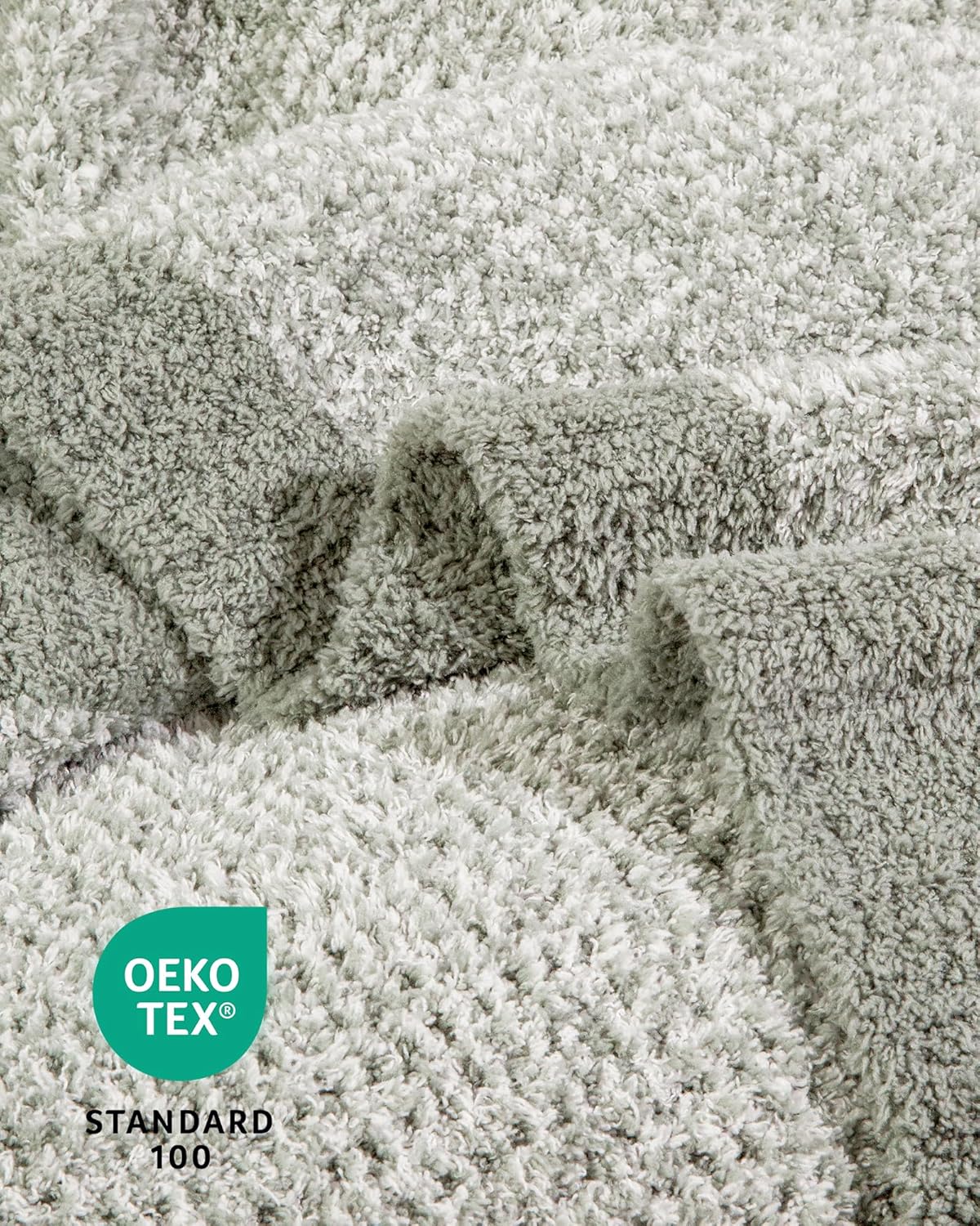 Buttery Soft Knit Throw Blanket for Couch, Reversible Fuzzy Knitted Blanket, Cozy Warm Plush Lightweight Decorative Throw for Sofa Bed, 60x80in, Sage