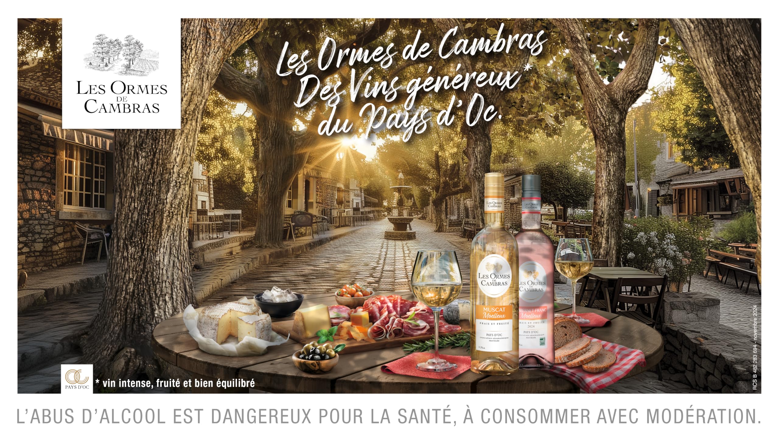Les Ormes De Cambras - Vin Rosé Moelleux - Cabernet Franc - IGP Pays d'Oc - Lot 6 bouteilles x 75cl