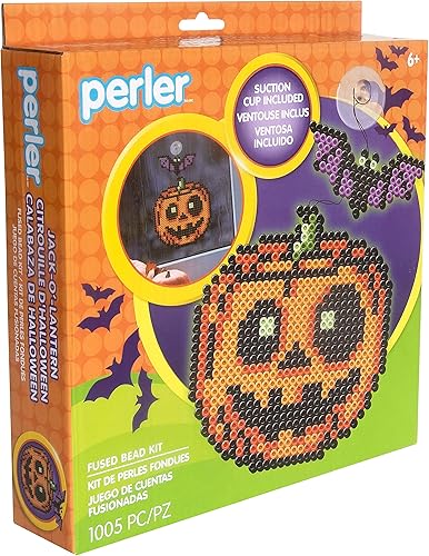 Miniatura 8 de Perler Jack-O'-Lantern and Bat - Kit de cuentas fusibles, multicolor, 1006 piezas