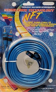 Vanco International NFT20 Noise Free Technology Premium RCA Stereo Cable, 20 Feet