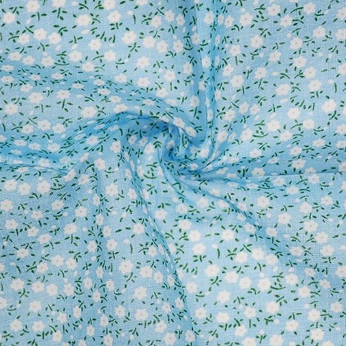 Miniatura 4 de Pofik Paquete de 7 unidades de tela de acolchado, 100% algodón, tela estampada para manualidades, 20 x 20 pulgadas (19.7 in x 19.7 in), hojas