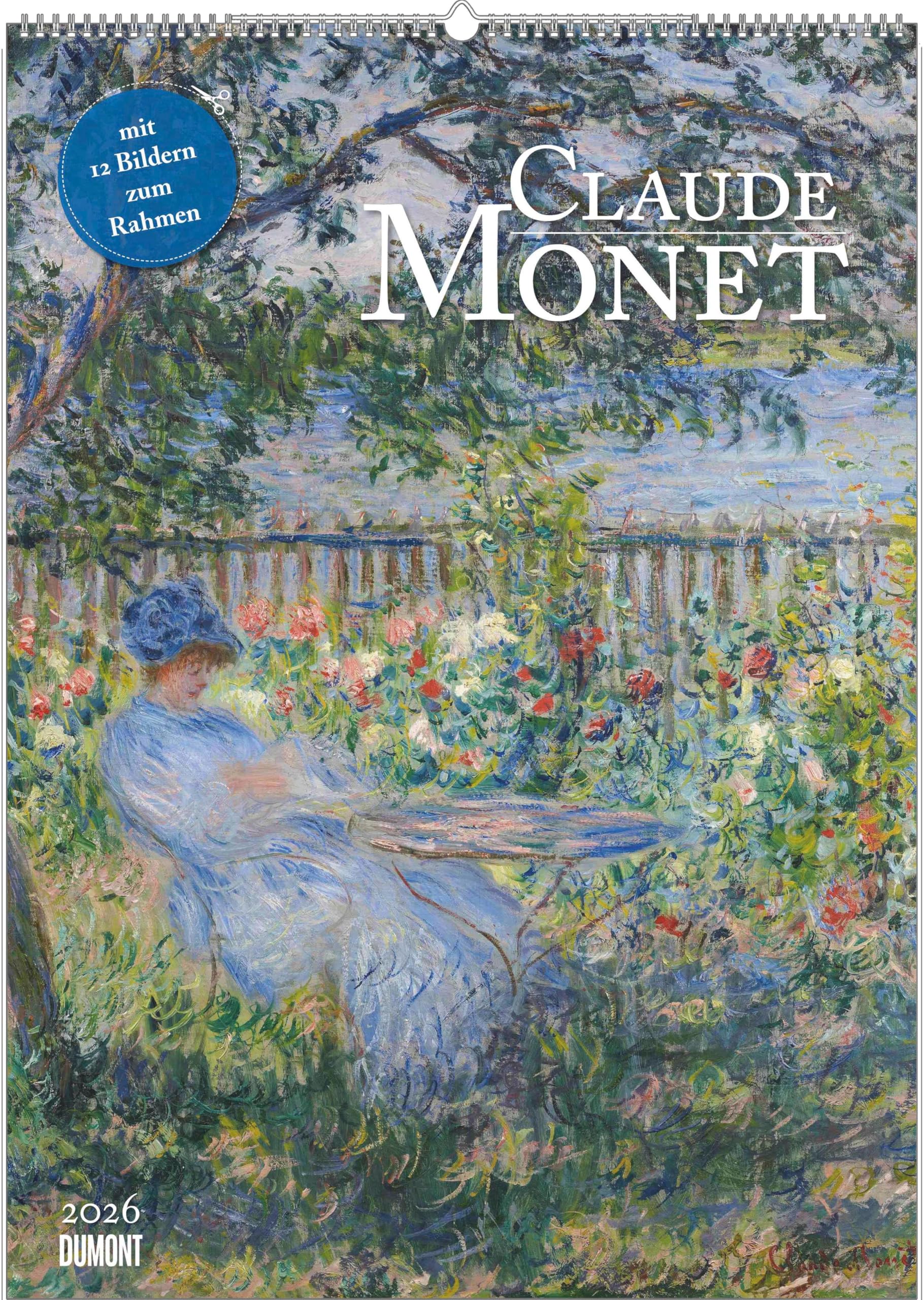 DUMONT - Claude Monet 2026 - Art Poster Calendar 50 x 70 cm Wall Calendar with 12 Masterpieces of Impressionism for Art Lovers