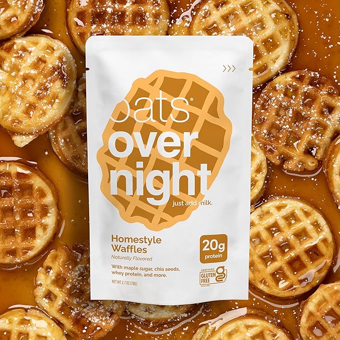 Oats Overnight Avena Homestyle Waffles con Proteína - 8 Pack miniatura 5