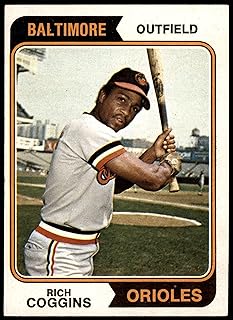 1974 Topps # 353 Rich Coggins Baltimore Orioles (Baseball Card) EX Orioles