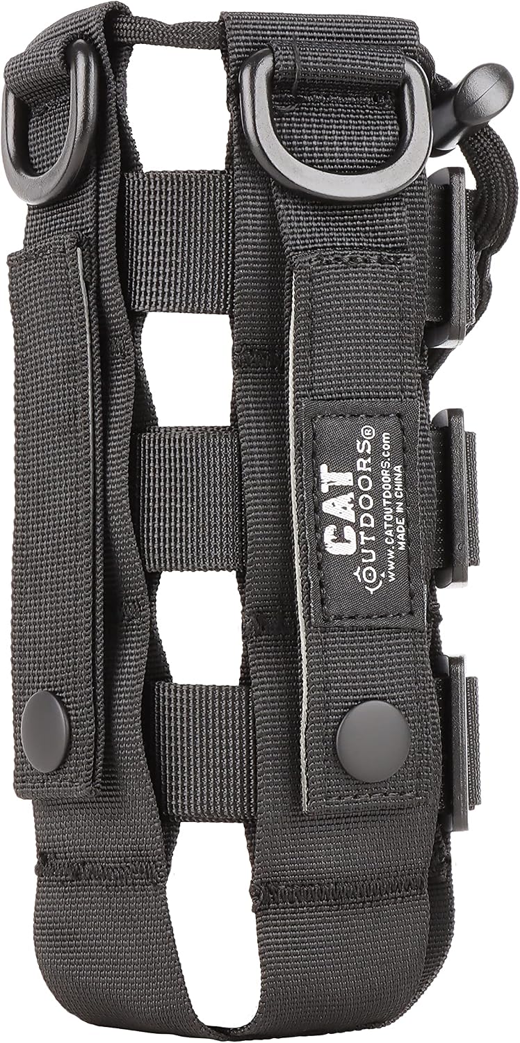 MOLLE Water Bottle Holder 40 oz - Tactical MOLLE Water Bottle Pouch for Backpack Strap, Bag, Belt Clip/Loop - MOLLE Holster/Carrier Attachment for Nalgene WaterBottles