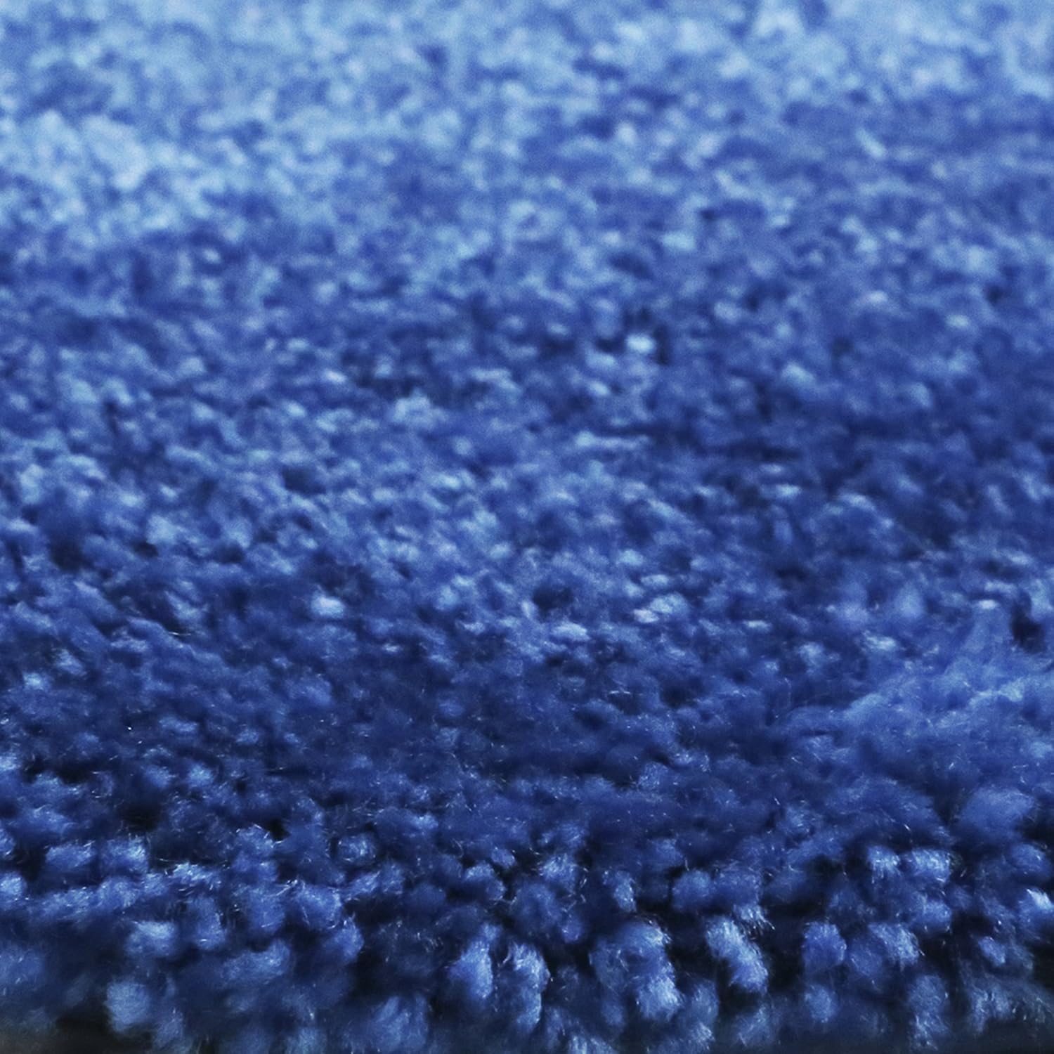 Maples Rugs Cloud Bath 20" x 21.5" Contour Non Slip Toilet Rug [Made in USA] Machine Washable Soft Bath Mat, Federal Blue