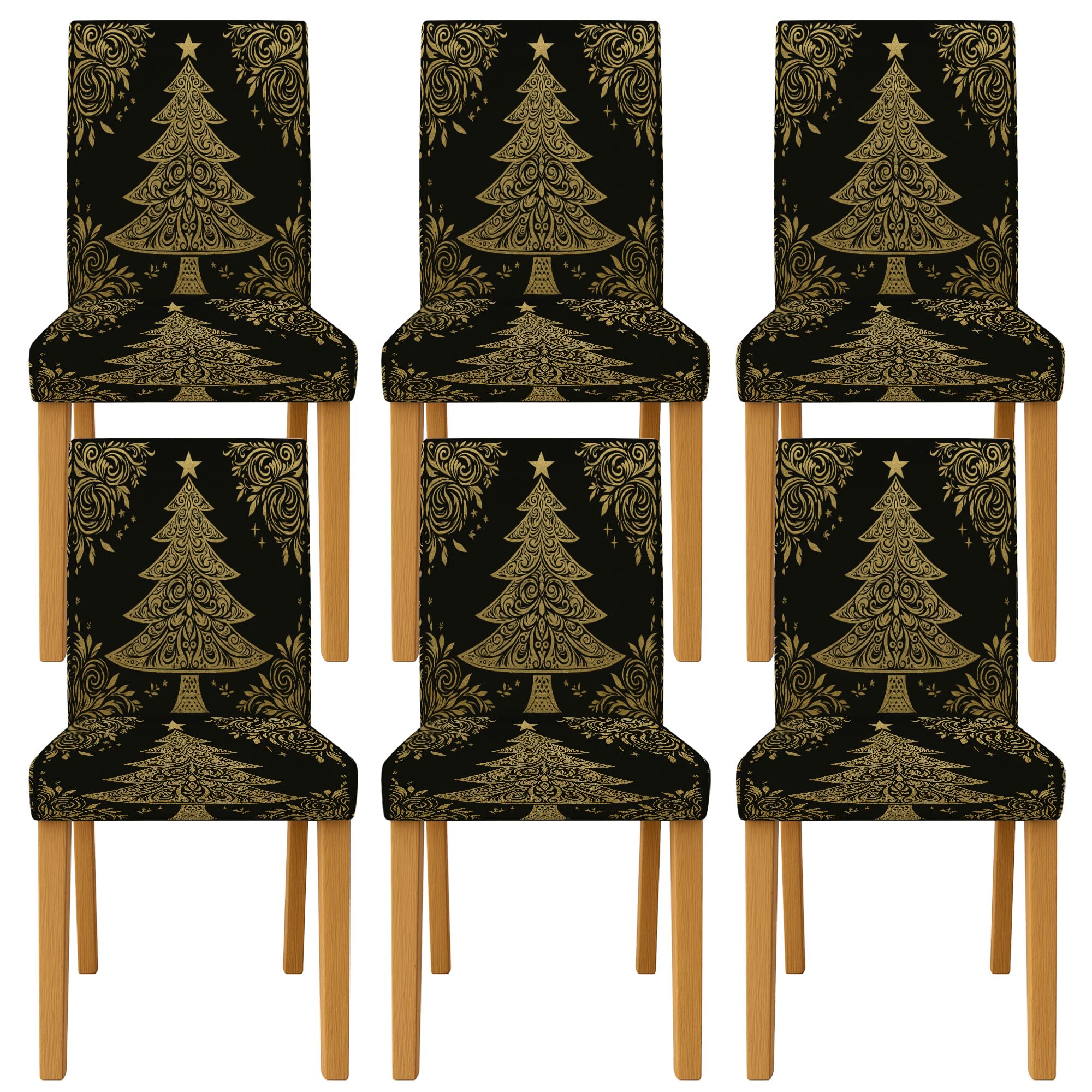 Housse de chaise de salle à manger lot de 6 maison et vacances