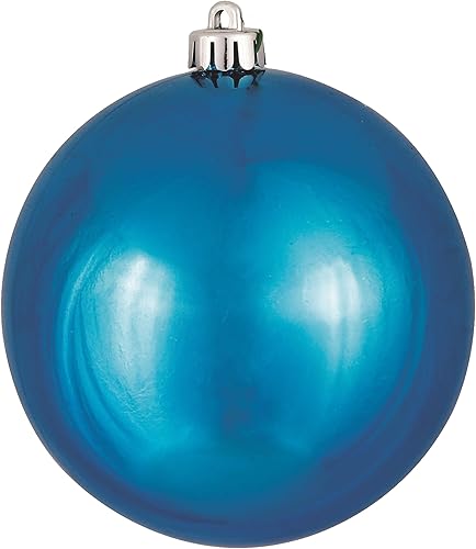 Miniatura 55 de Vickerman Esfera de adorno de Navidad de 10 pulgadas con acabado de caramelo, plástico inastillable, resistente a los rayos UV, decoración de árbol