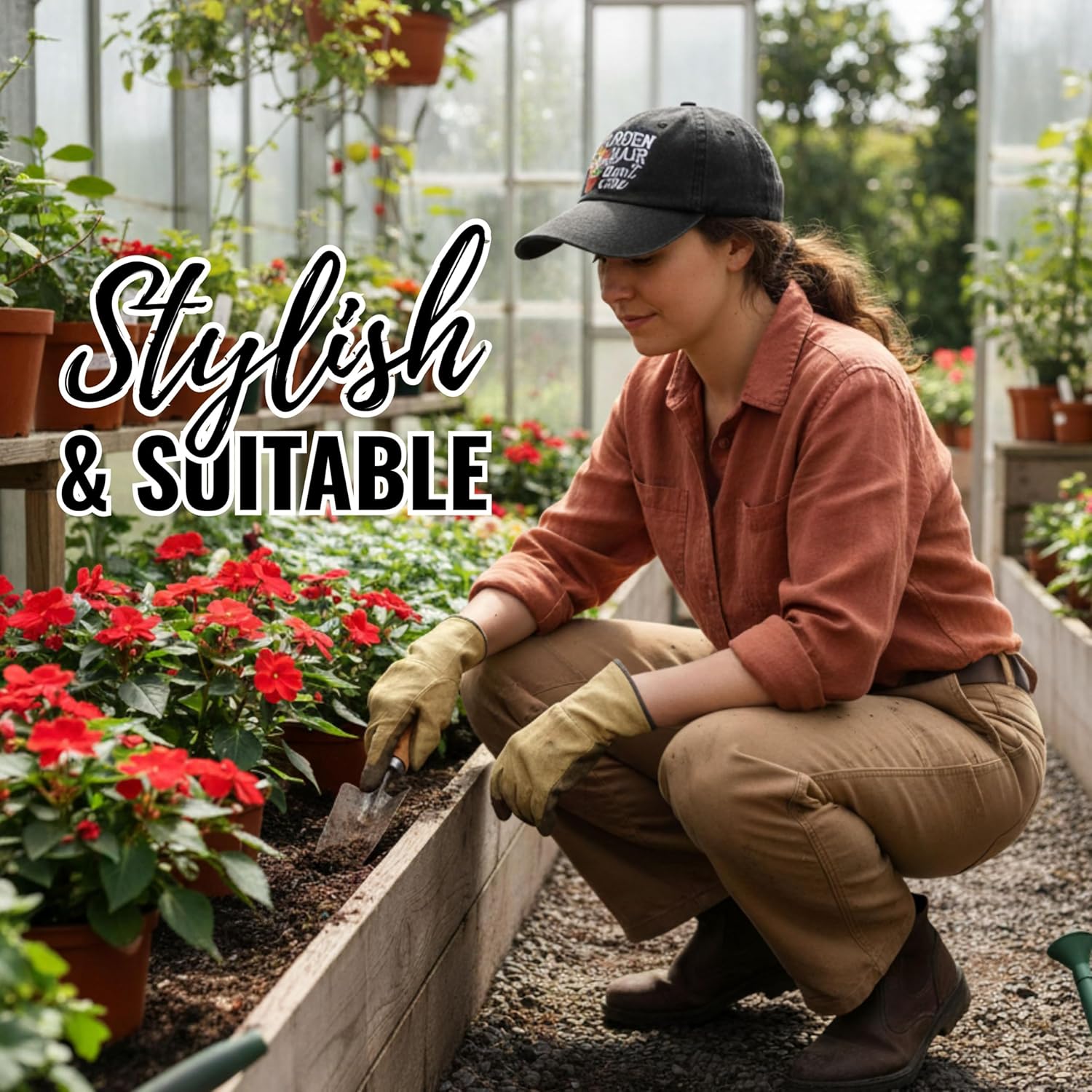 InnoBeta Gardening Gifts Cap for Women, Plant Lovers, Plant Lady Gardeners, Cool Unique Garden Adjustable Embroidered Hat - Image 2