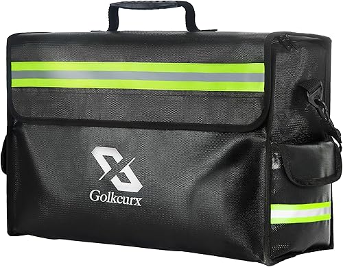 Bolsa de documentos ignífuga, caja de documentos ignífuga, bolsa de dinero ignífuga para mantener tus objetos de valor seguros 17 x 12 x 5.8 pulgadas