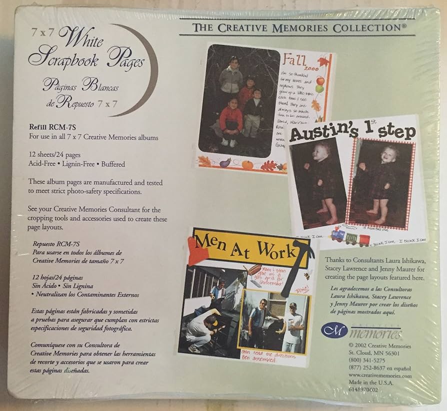 Creative Memories クリエイティブメモリーズ　7点　アルバム New Sealed Creative Memories 7x7 BLUE ALBUM w/12 White Pages