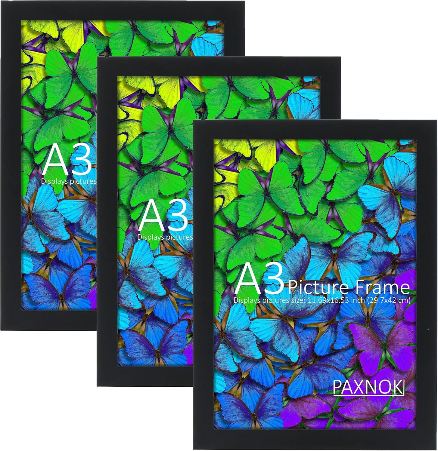 Black A3 Picture Frames Display 11.7 x 16.5 inch Posters