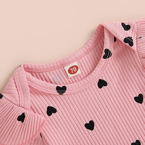 Miniatura 3 de Conjunto de 3 piezas de ropa de verano para bebé recién nacida, con volantes, manga corta, cintura elástica, pantalones cortos y diadema