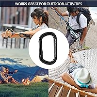 Vista 7 de Fusion Climb SUPREME - Mosquetón de puerta recta, aluminio ligero, sin bloqueo, nariz de llave, forma ovalada Certificado CE EN 362 para escalada