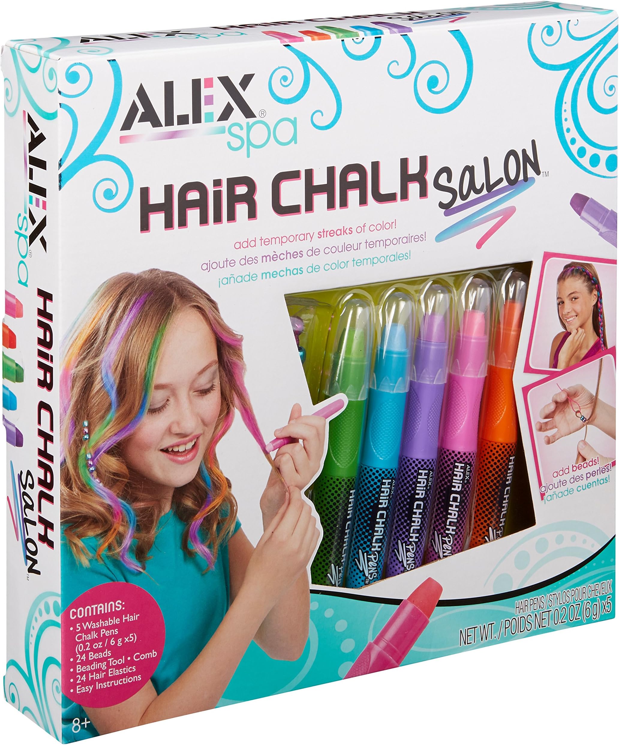 AlexToys Hair Chalk Salon Girls Hair Activity