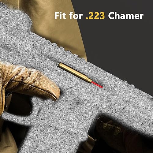 Vista 18 de CVLIFE Bore Sight Laser 223 0.219 in/0.354 in/.243.308/12Gauge/0.300x1.535 in/.45acp Rojo Laser Bore Sighter