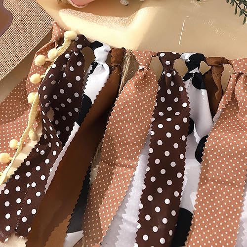 Miniatura 8 de Cartel de primer cumpleaños para silla alta – Rodeo de vaquero para decoración de tela de fiesta, baby shower, guirnalda de fondo para accesorios de