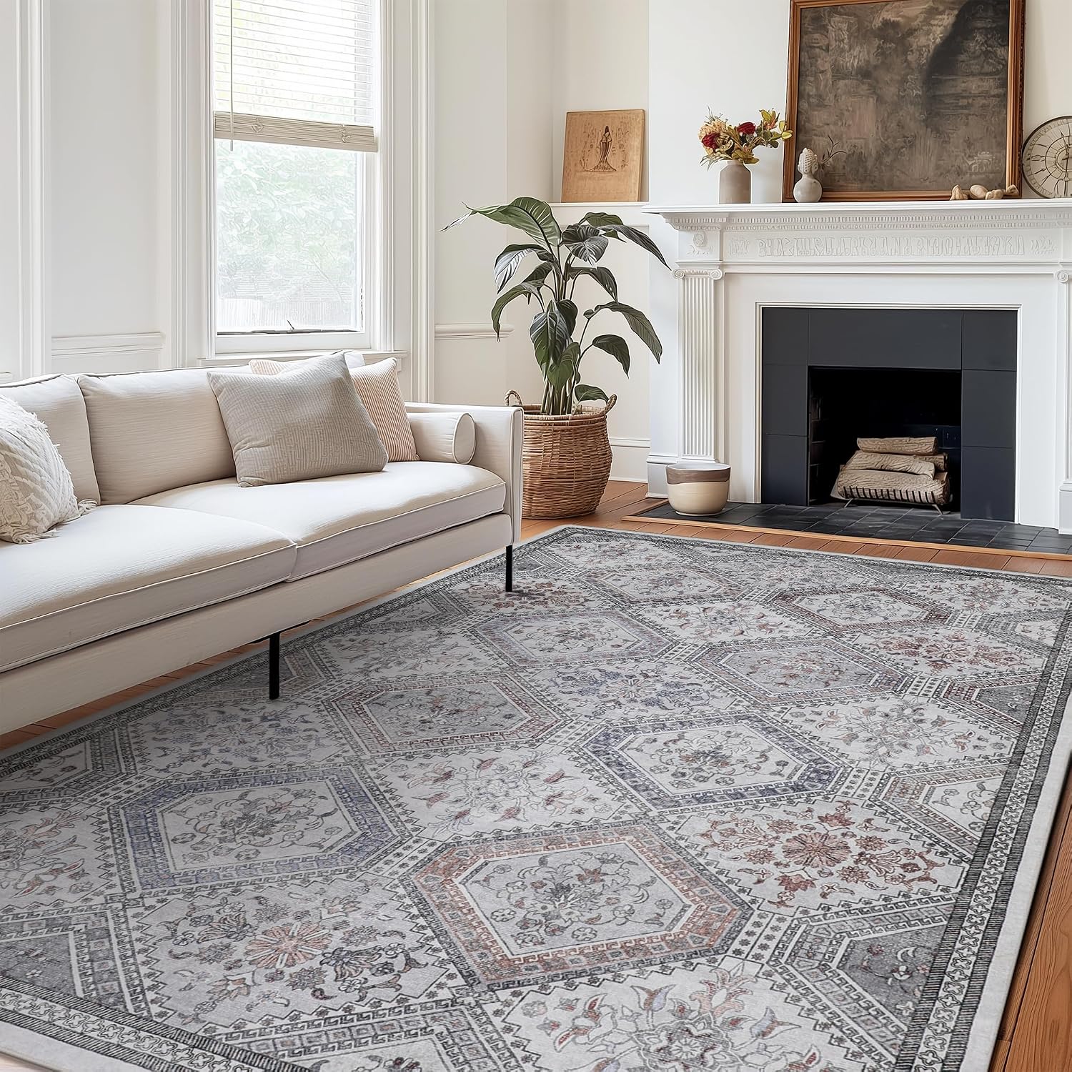 Amazon.com: GENIMO Area Rug 8x10 Machine Washable Rug, Non Slip Indoor ...