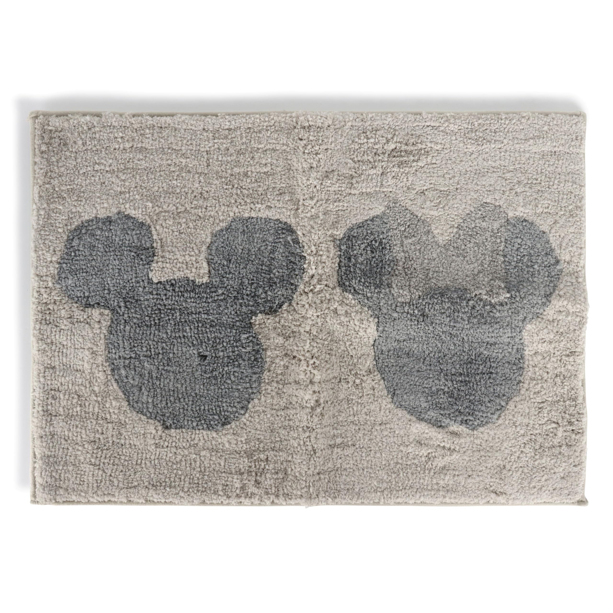 Jay Franco Disney Micky und Minnie Maus weiche, rutschfeste Badematte – 51 x 77 cm Plüschteppich für das Badezimmer