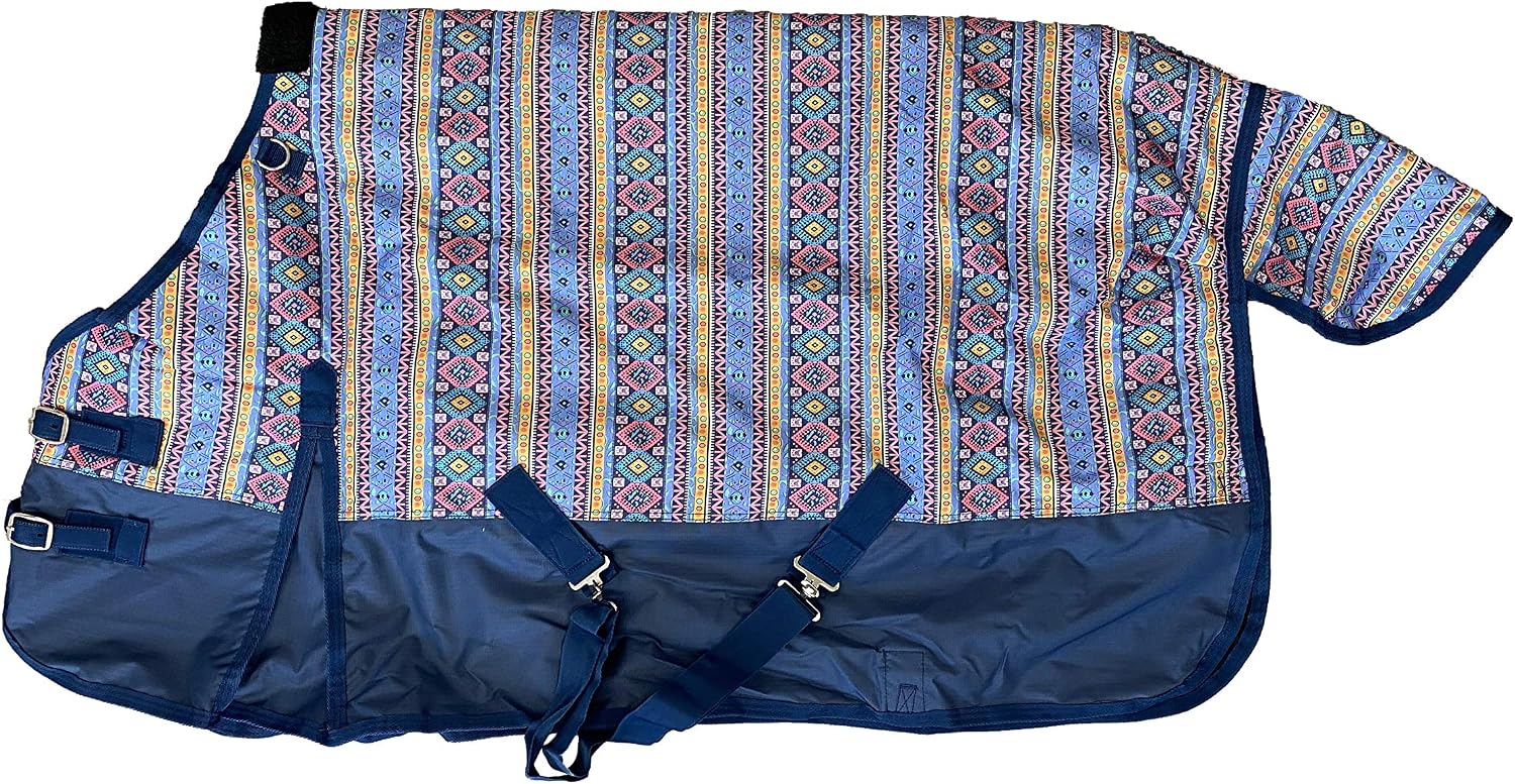 AJ Tack Wholesale 600D Waterproof Pony Turnout Blanket - Aztec - 50