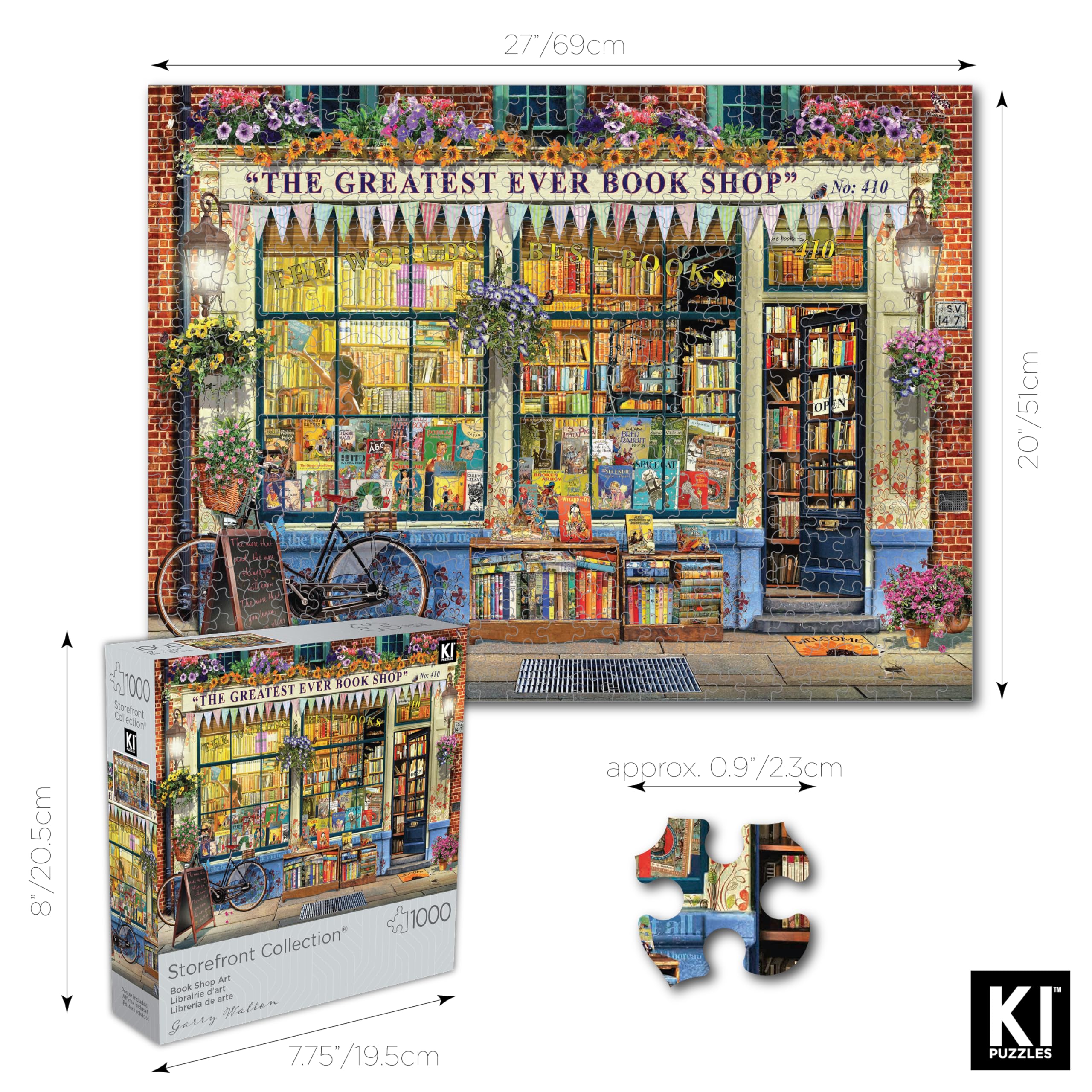 Amazon.com: 1000 Piece Puzzle for Adults Garry Walton Storefronts