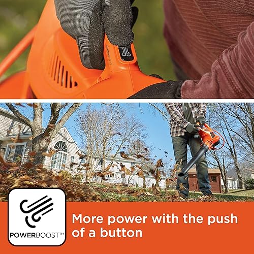 Miniatura 6 de BLACK+DECKER Soplador eléctrico de hojas 3 en 1, aspiradora de hojas, trituradora (BEBL7000)