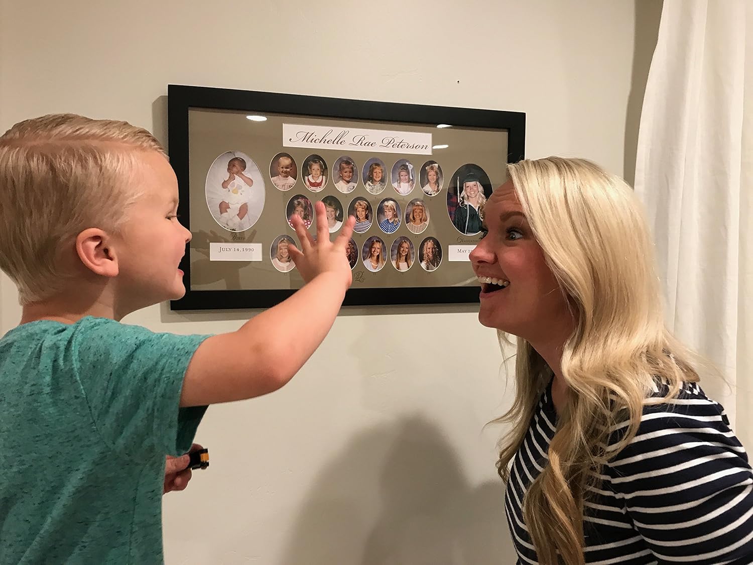 25" x 14" (B-18) Picture Frame, School Years Picture Frame K-12 (Mocha)